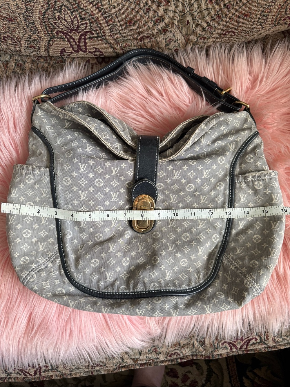 LOUIS VUITTON AUTHENTIC 💯MONOGRAM MINI LIN IDYLLE DENIM ROMANCE 💘CANVAS HANDBAG